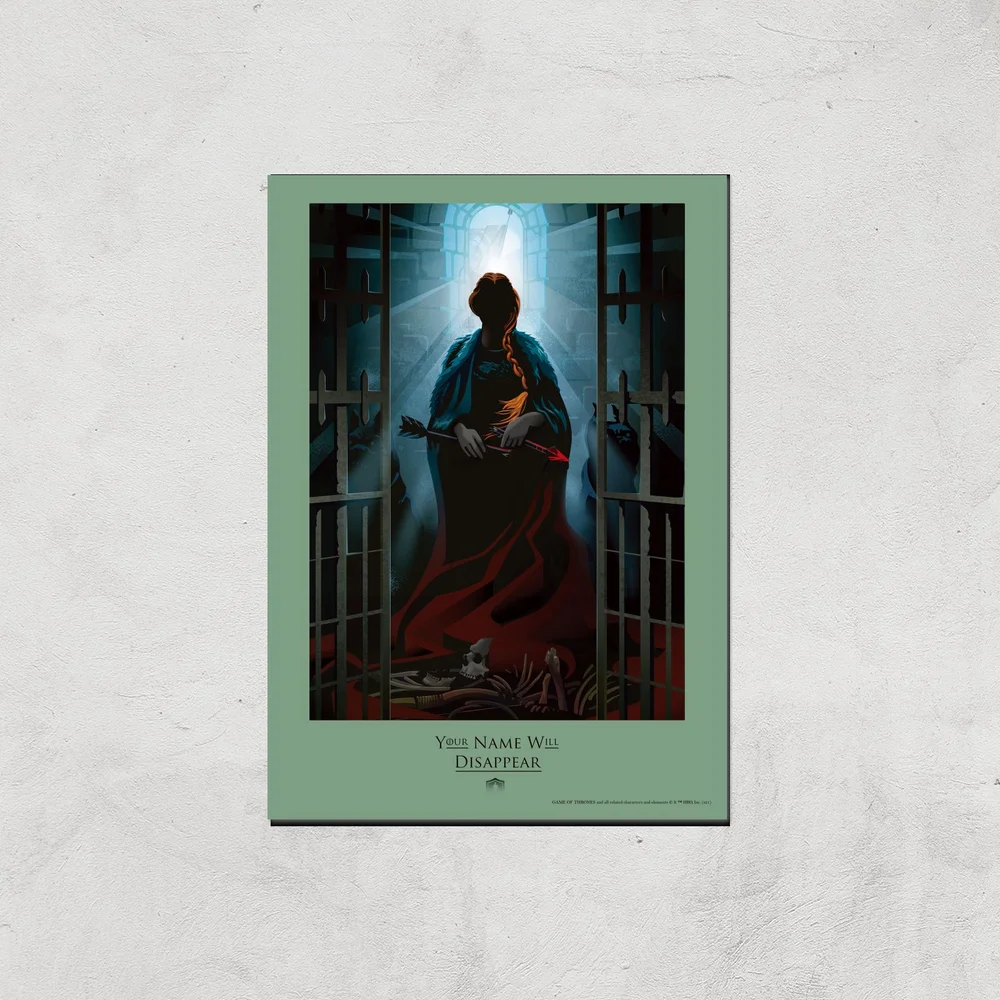 Game of Thrones Disappear Affiche Artistique - A4 - Print Only Image 1