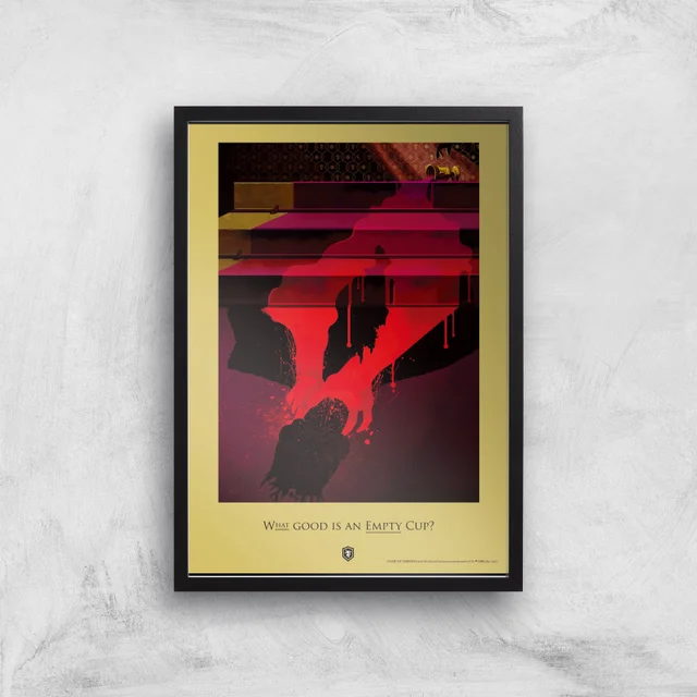 Game of Thrones Empty Cup Affiche Artistique