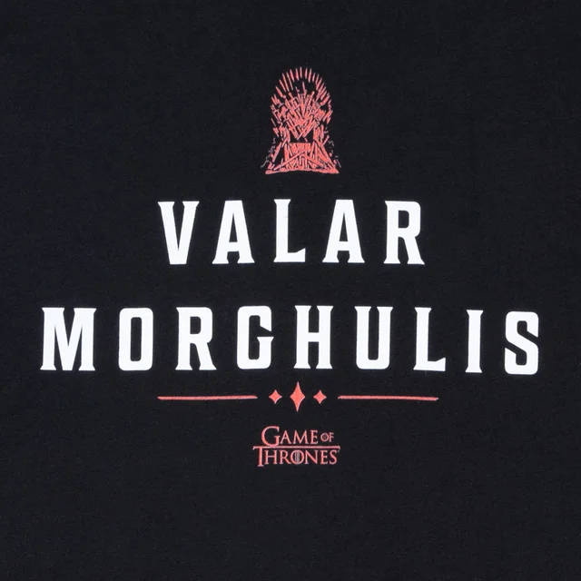 Game of Thrones Valar Morghulis T-Shirt Femme - Noir