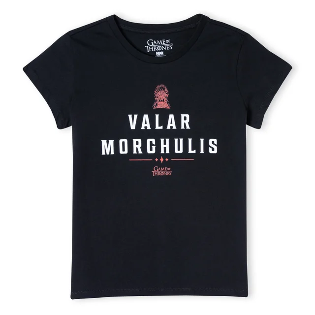 Game of Thrones Valar Morghulis T-Shirt Femme - Noir