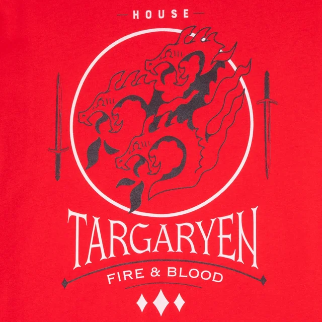 Game of Thrones House Targaryen T-Shirt Femme - Rouge