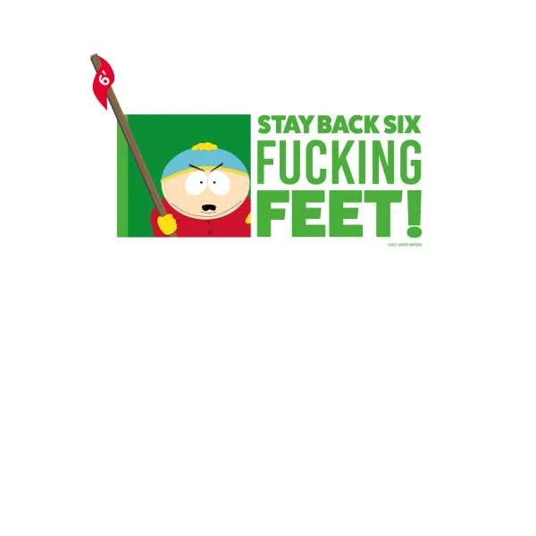 South Park Cartman Six Feet Men's T-Shirt - White