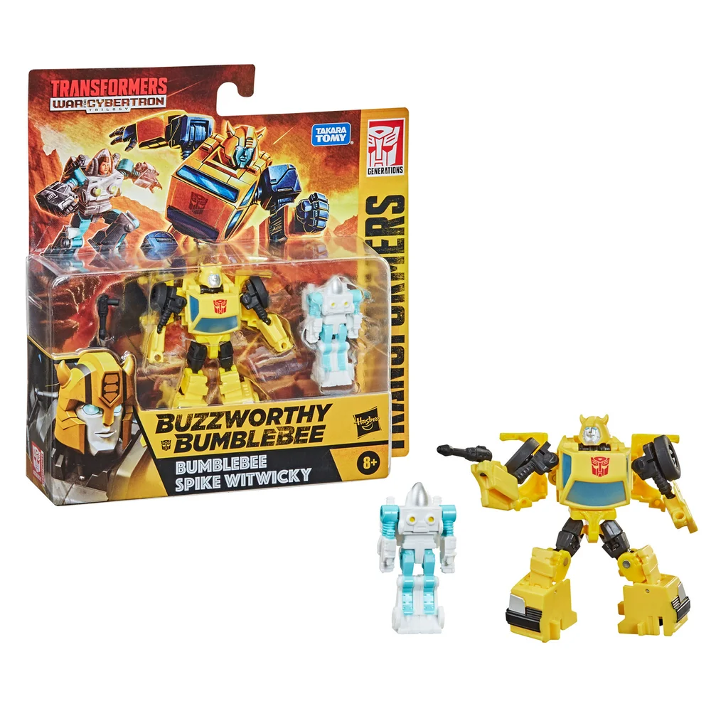 Transformers Buzzworthy Bumblebee Guerre pour Cybertron Core Bumblebee & Spike Witwicky Pack de 2 Image 1