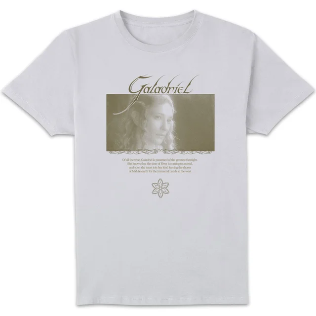 Le Seigneur des Anneaux, Galadriel, Dame du Galadhrim - T-Shirt Homme - Blanc