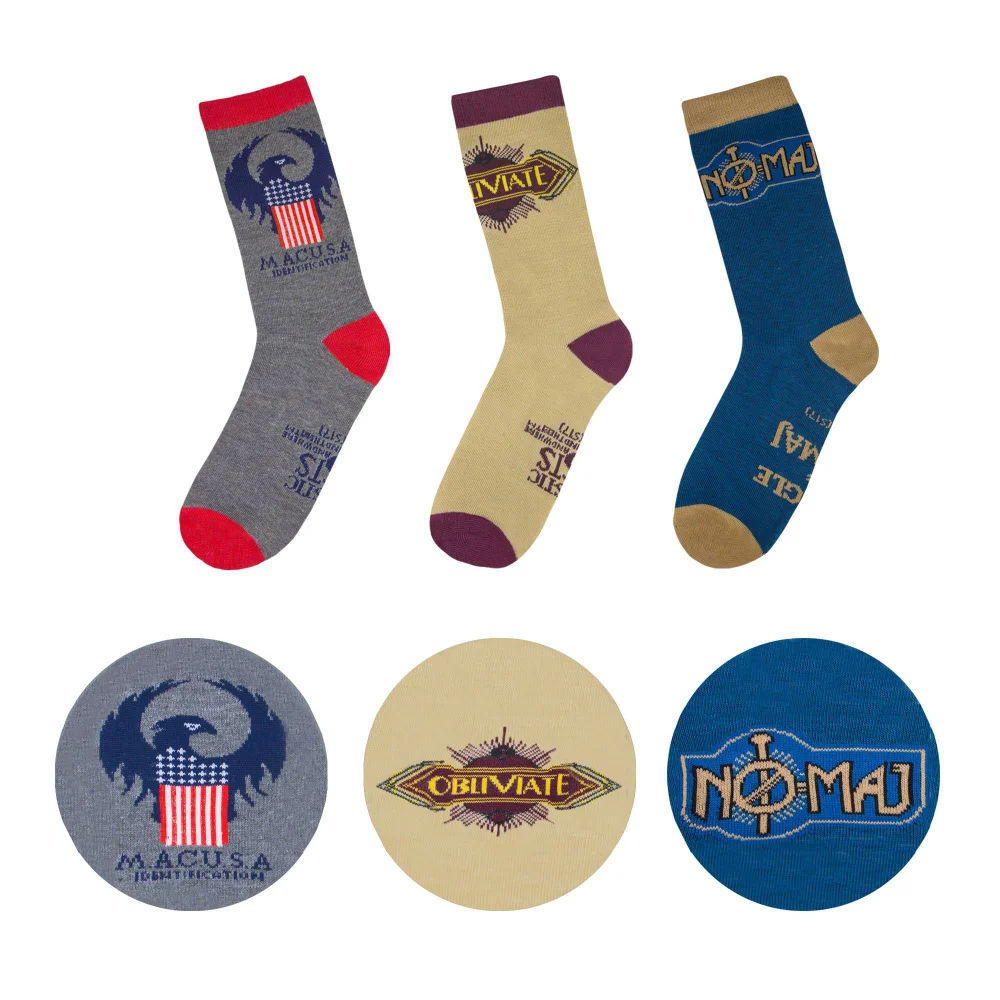 Fantastic Beasts Cinereplica Socks MACUSA Set of 3 Image 1
