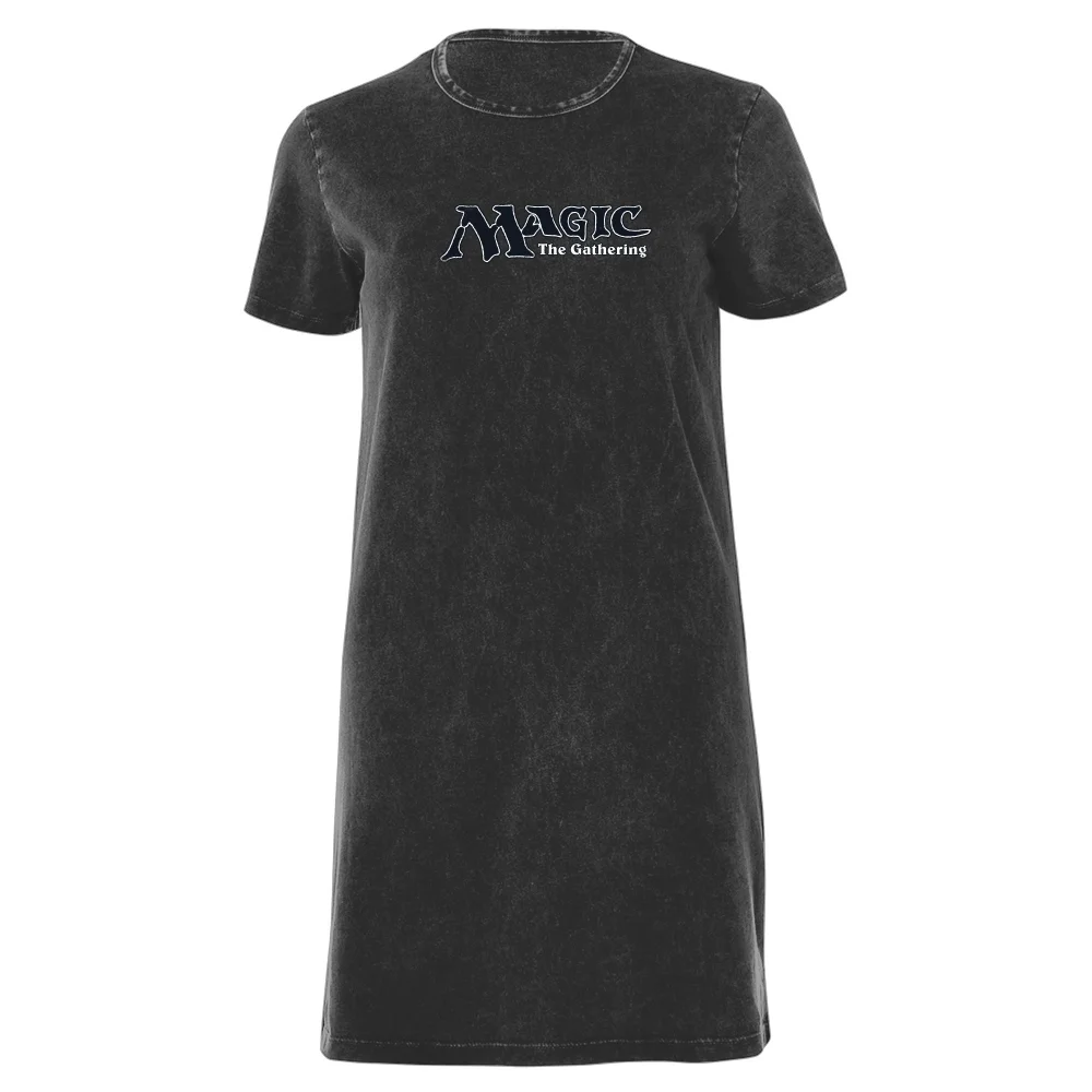 Magic The Gathering Retro Logo Robe T-Shirt Femme - Noir Délavé - M Image 1