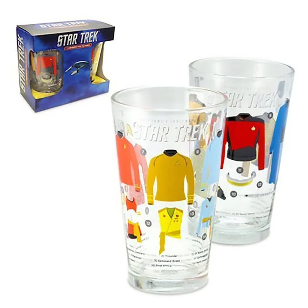 Coop - Verres à pinte Uniformes et équipement de Star Trek - Pack de 2 Image 1