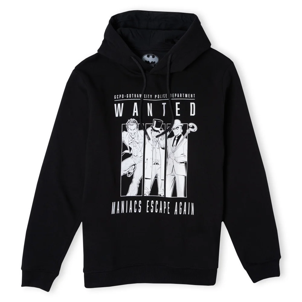 Batman Villains Gotham's Most Wanted Sweat à Capuche - Noir - S Image 1