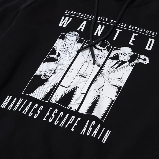 Batman Villains Gotham's Most Wanted Sweat à Capuche - Noir