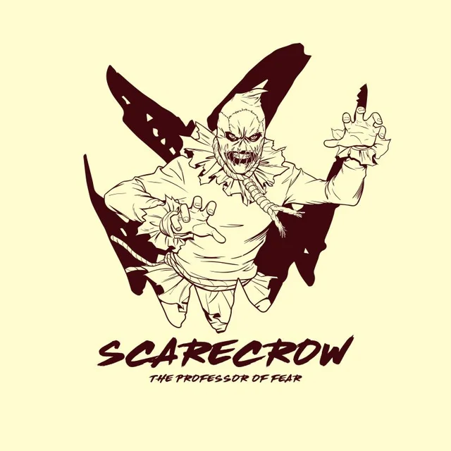 Batman Villains l'Épouvantail (Scarecrow) T-Shirt Unisexe - Blanc Vintage