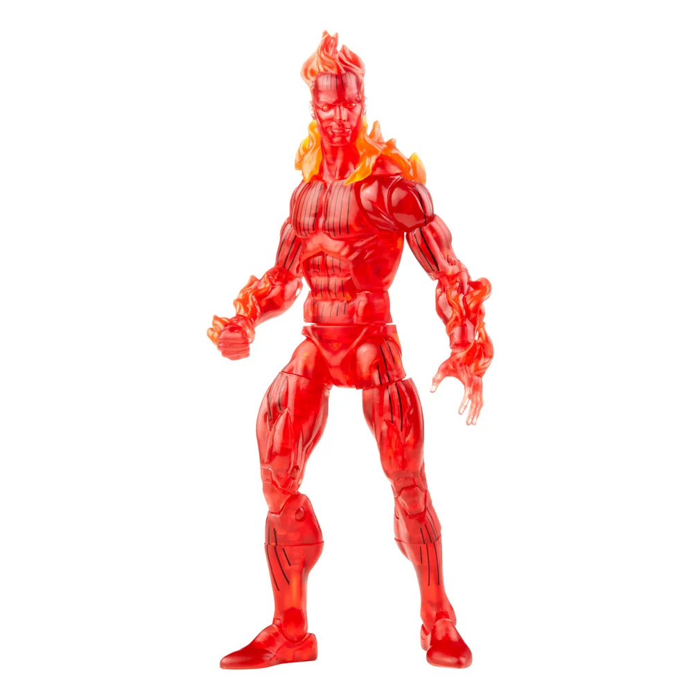 Hasbro Marvel Legends Series Retro Fantastic Four The Human Torch Action Figure Image 1