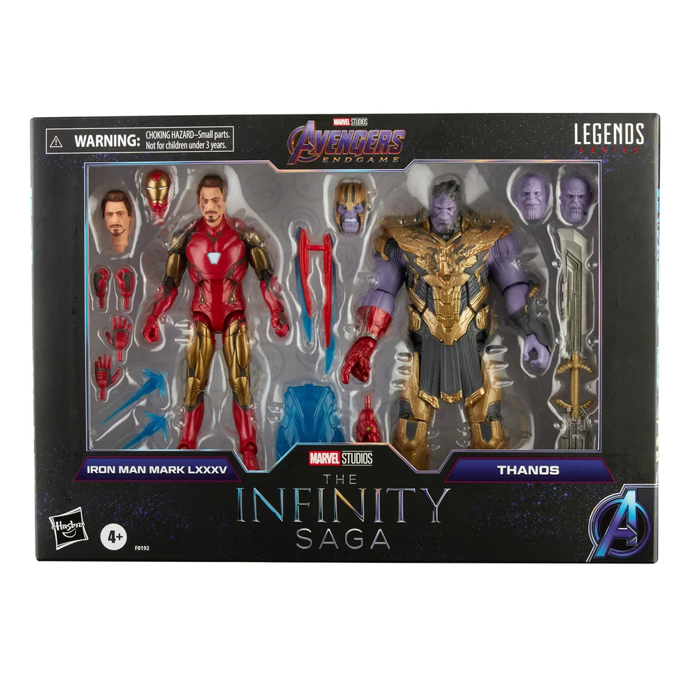 Hasbro Marvel Legends Series Figurines articulées 15 cm Iron Man Mark 85 vs. Thanos Pack de 2 Image 1