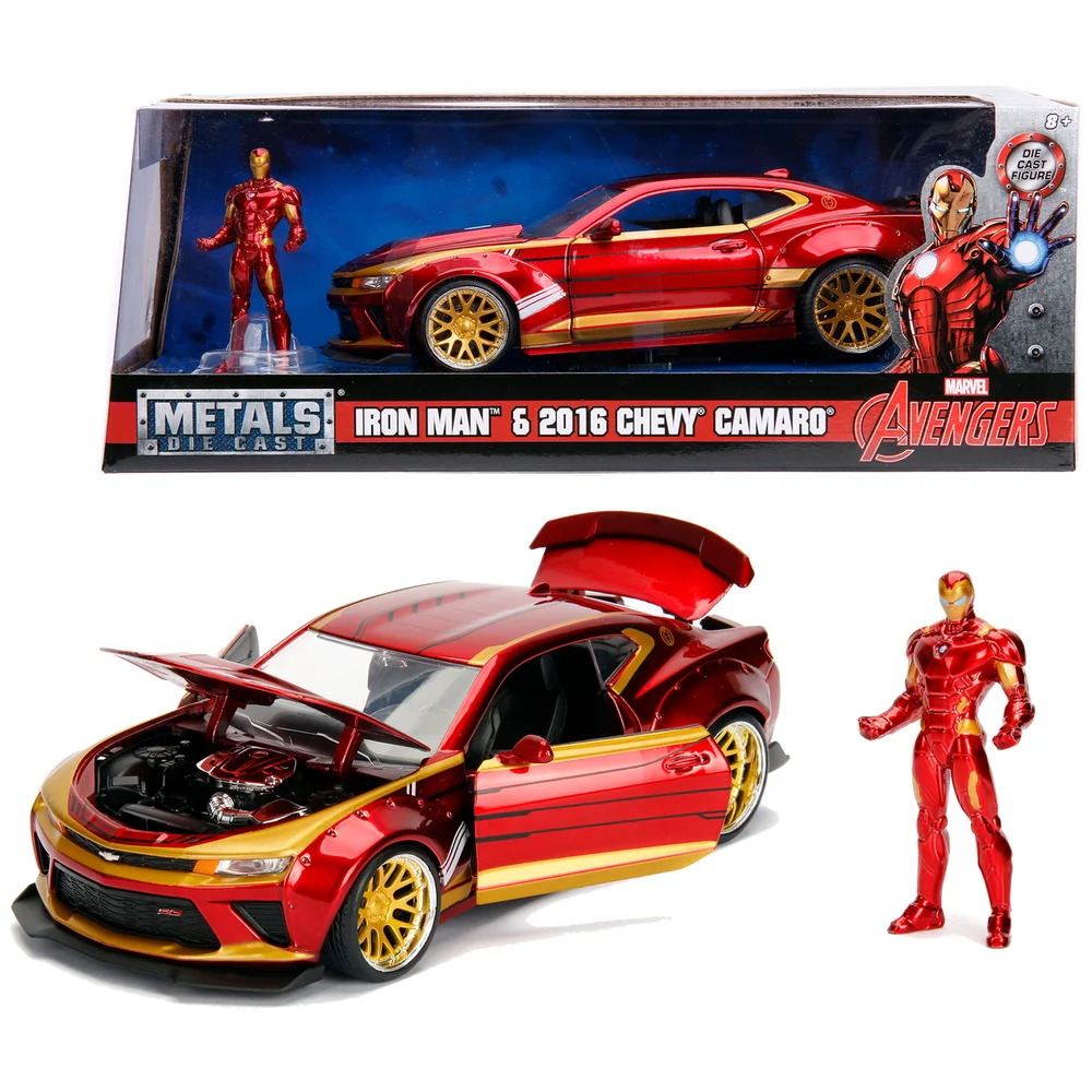 Jada Toys Marvel Iron Man Chevrolet Camaro Ss 2016 échelle 1:24 Image 1
