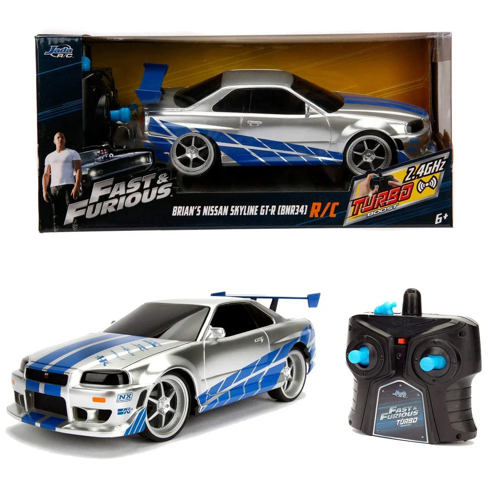 Jada Toys Fast & Furious voiture radiocommandé Nissan Skyline Gtr échelle 1:24 Image 1