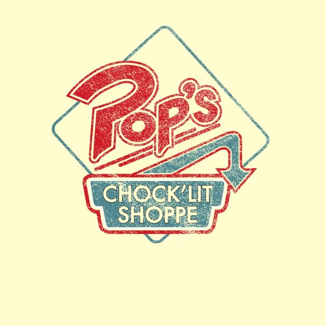 Riverdale Pop's Choclit Shop T-Shirt Unisexe - Blanc Vintage Wash