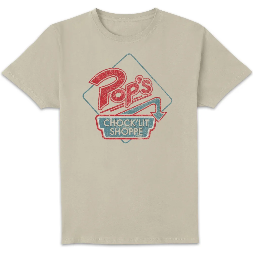 Riverdale Pop's Choclit Shop T-Shirt Unisexe - Blanc Vintage Wash - M Image 1