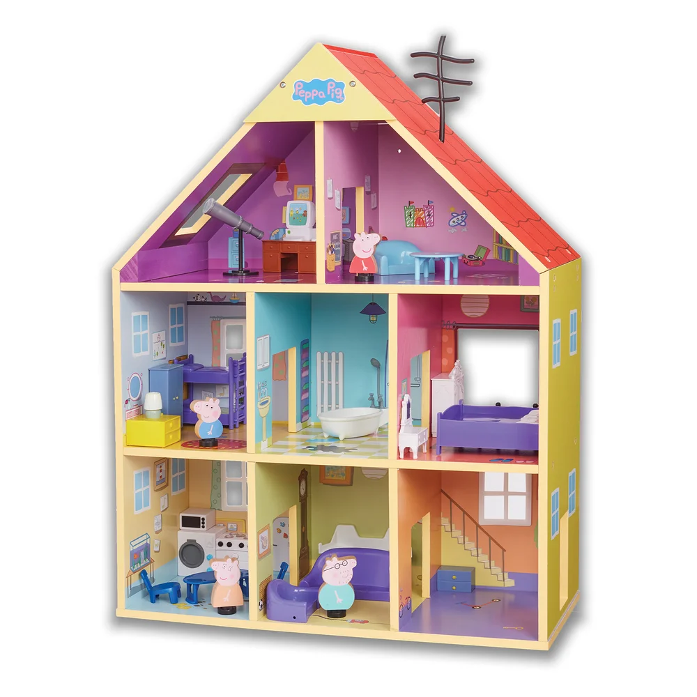 Peppa Pig - Set maison de jeu en bois Image 1