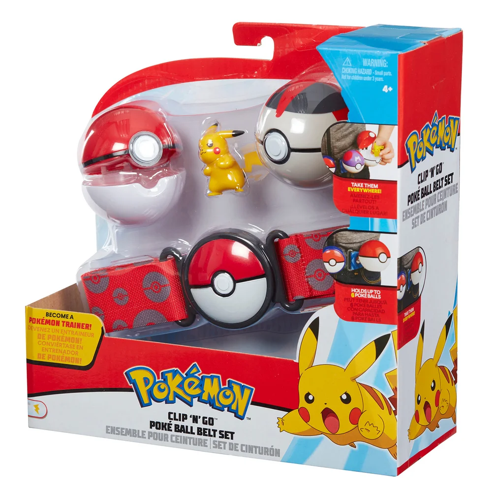 Pokémon set ceinture Clip 'N' Go Pikachu Poke Ball Image 1