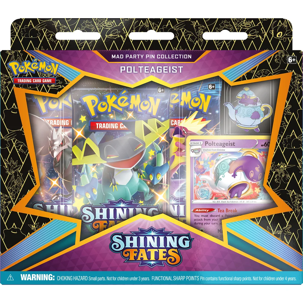 Pokémon TCG: Shining Fates Mad Party Pin Collection (Assortment) Image 1