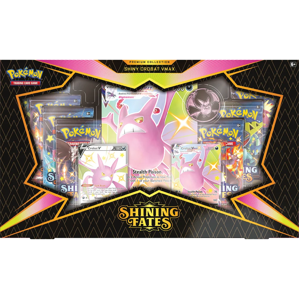 Pokemon TCG : Shining Fates Premium Collection Shiny Crobat VMAX/Shiny Dragapult VMAX (Assortiment) Image 1