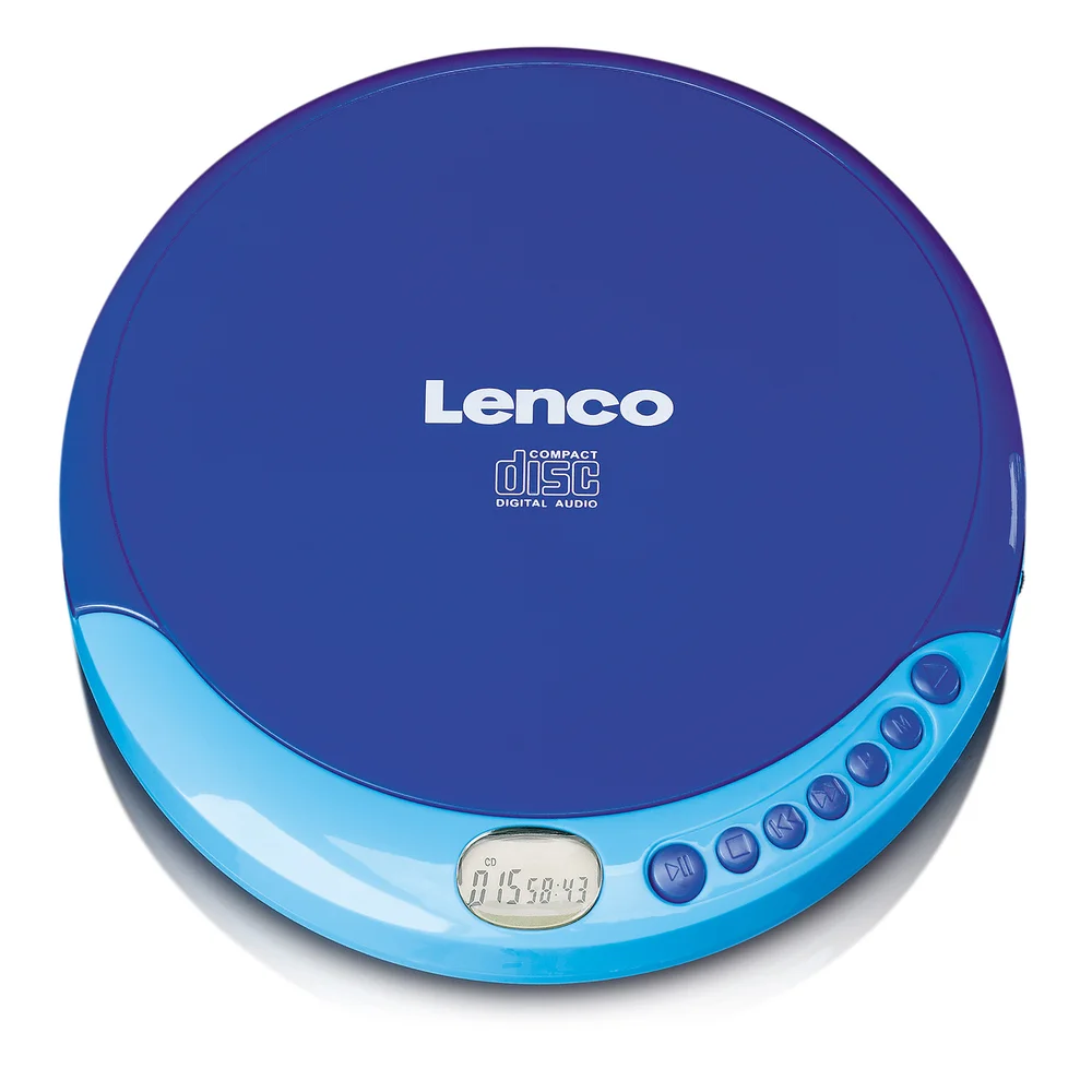 Lenco CD-011 Portable CD Player - Blue Image 1