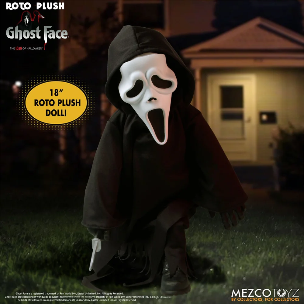 Figurine peluche Mezco Scream Ghost Face MDS 46 cm Roto Image 1