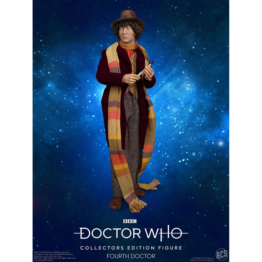 Big Chief Studios Doctor Who 4ème Docteur Édition Collector Figurine échelle 1:6 - Exclusivité Zavvi Image 1