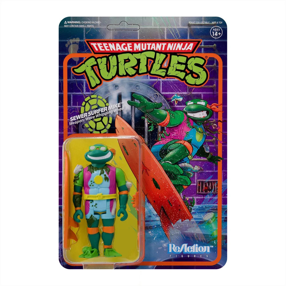 Super7 Figurine Les Tortues Ninja - Surfer d'égout Michelangelo Image 1