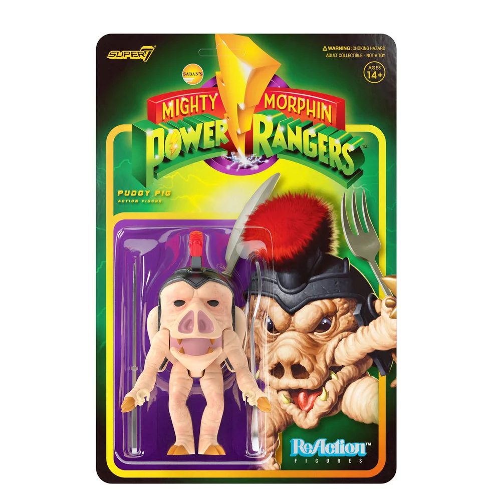 Super7 Mighty Morphin Power Rangers Figurine articulée - Pudgy Pig Image 1