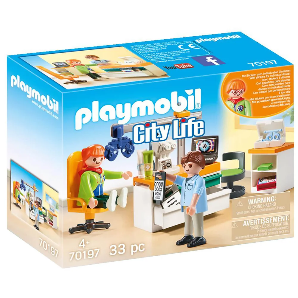 Playmobil City Life Cabinet d'ophtalmologie (70197) Image 1