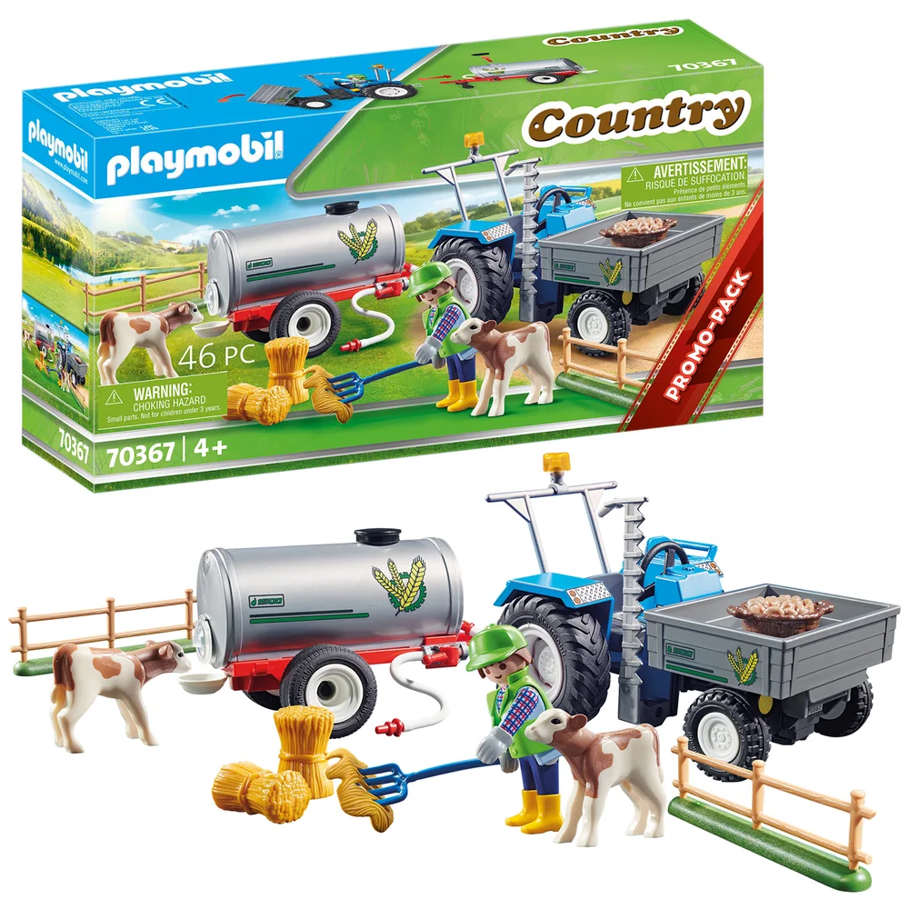Playmobil Country Agriculteur avec faucheuse et citerne (70367) Image 1