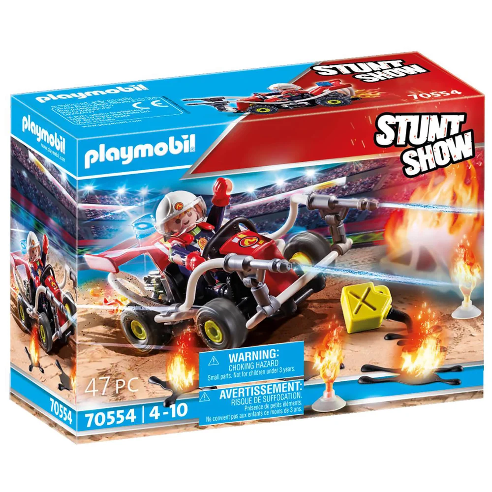 Playmobil Stuntshow Véhicule et pompier (70554) Image 1