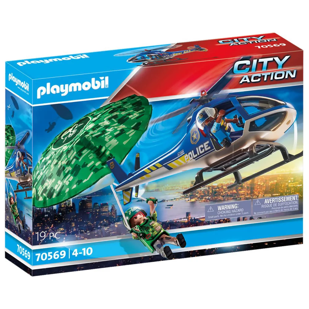 Playmobil City Action Police Parachute Search (70569) Image 1