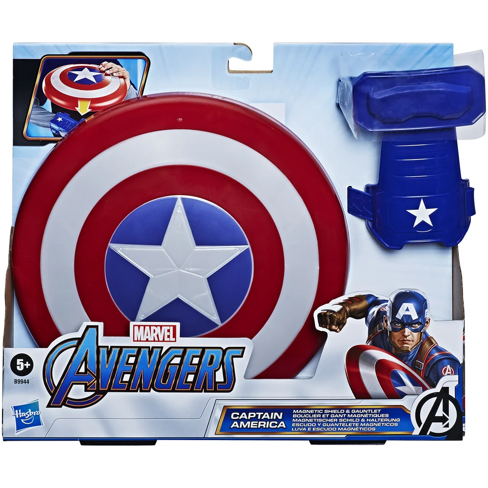 Hasbro Marvel Avengers - Captain America Bouclier et gantelet magnétique Image 1
