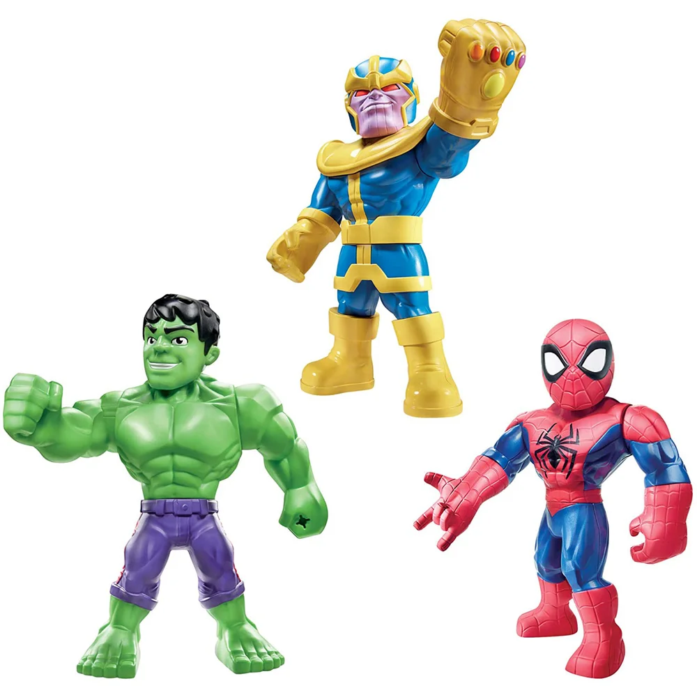 Hasbro Playskool Heroes Marvel Super Hero Adventures Mega Mighties 25cm Action Figure 3 Pack Image 1