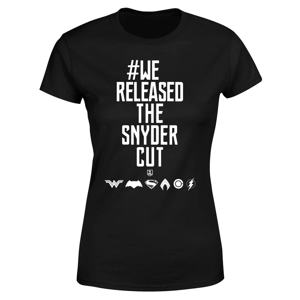 Justice League We Released The Snyder Cut Women's T-Shirt - Black - XS Image 1