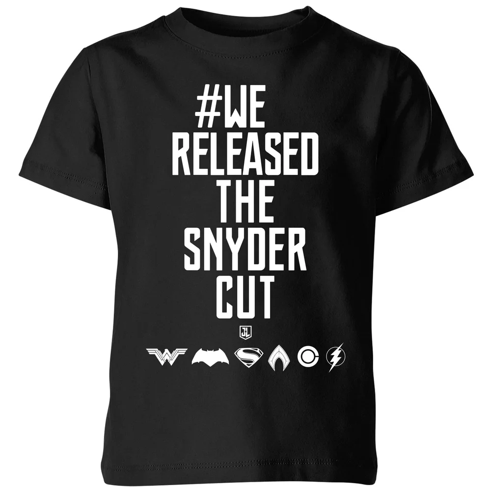 Justice League We Released The Snyder Cut Kids' T-Shirt - Black - 3-4 ans Image 1