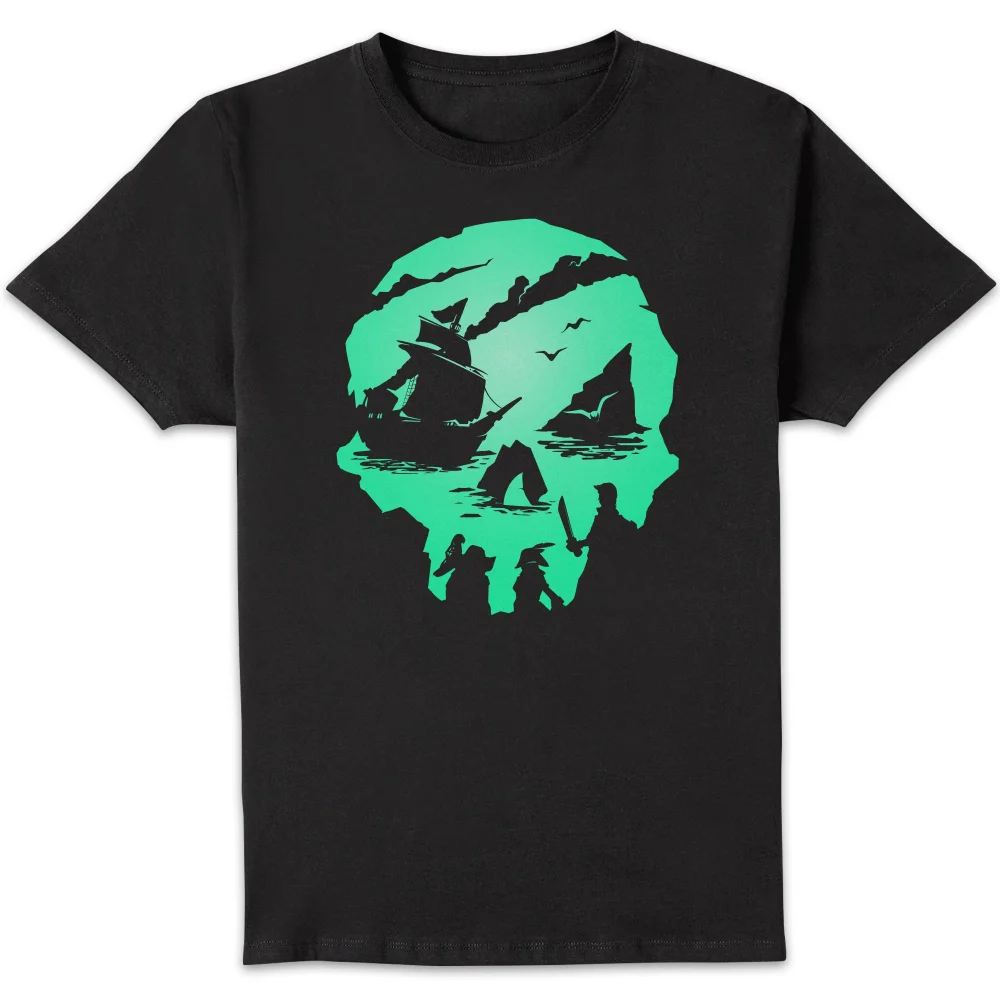 Sea Of Thieves Skull Unisex T-Shirt - Black - S - Noir Image 1