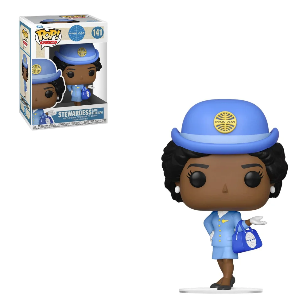 Pan Am Stewardess with Blue Bag Funko Pop! Vinyl Image 1