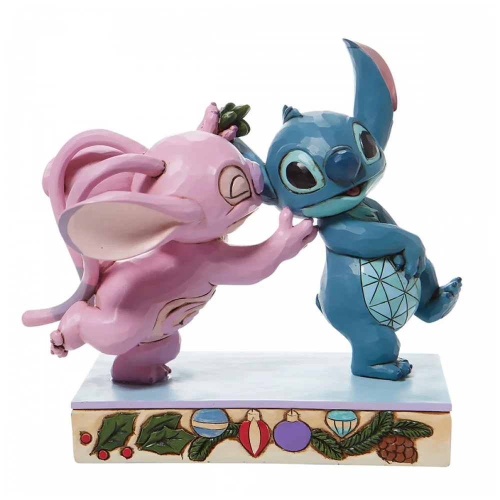 Disney Traditions Stitch et Ange avec gui Image 1
