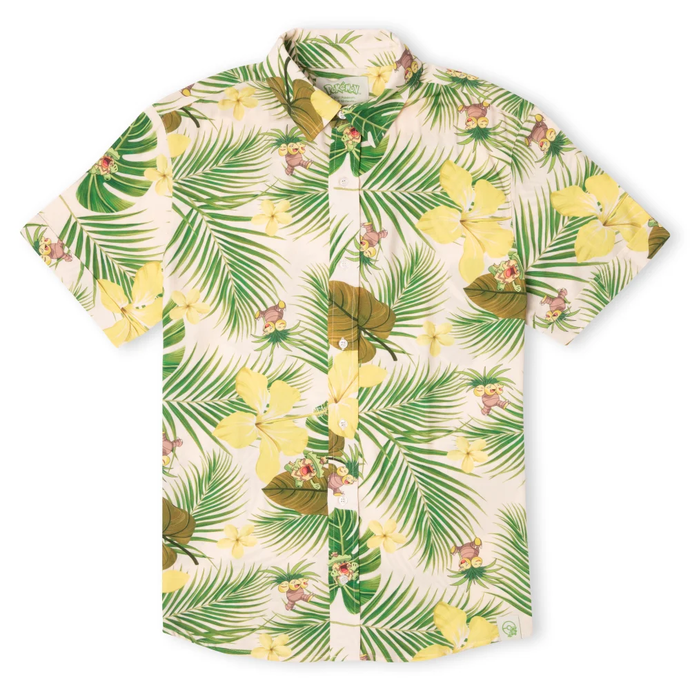 Pokémon Exeggutor Tropical Print Shirt - Cream - S Image 1