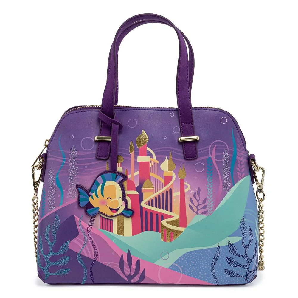 Loungefly Disney Ariel Castle Collection Crossbody Bag Image 1
