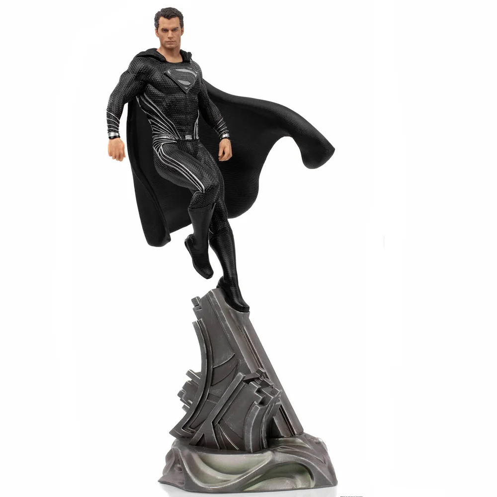 Iron Studios Zack Snyder's Justice League Statuette Échelle 1/10 Superman costume noir 30 cm Image 1