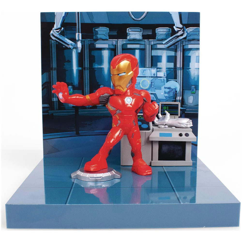 The Loyal Subjects Superama Marvel Comics Figural Diorama - Iron Man Image 1