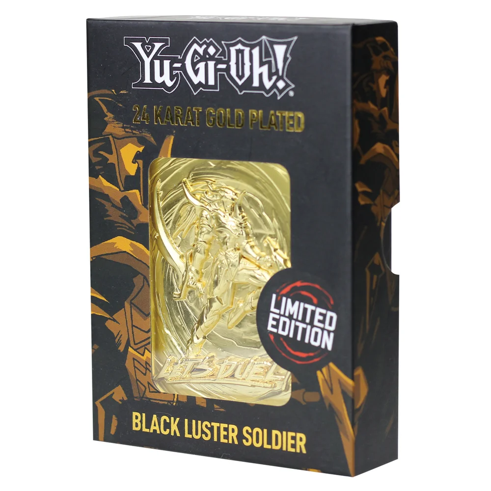 Fanattik Yu-Gi-Oh! Soldet du Lustre Noir Carte Métallique à Collectionner Plaqué Or 24K Edition Limitée Image 1