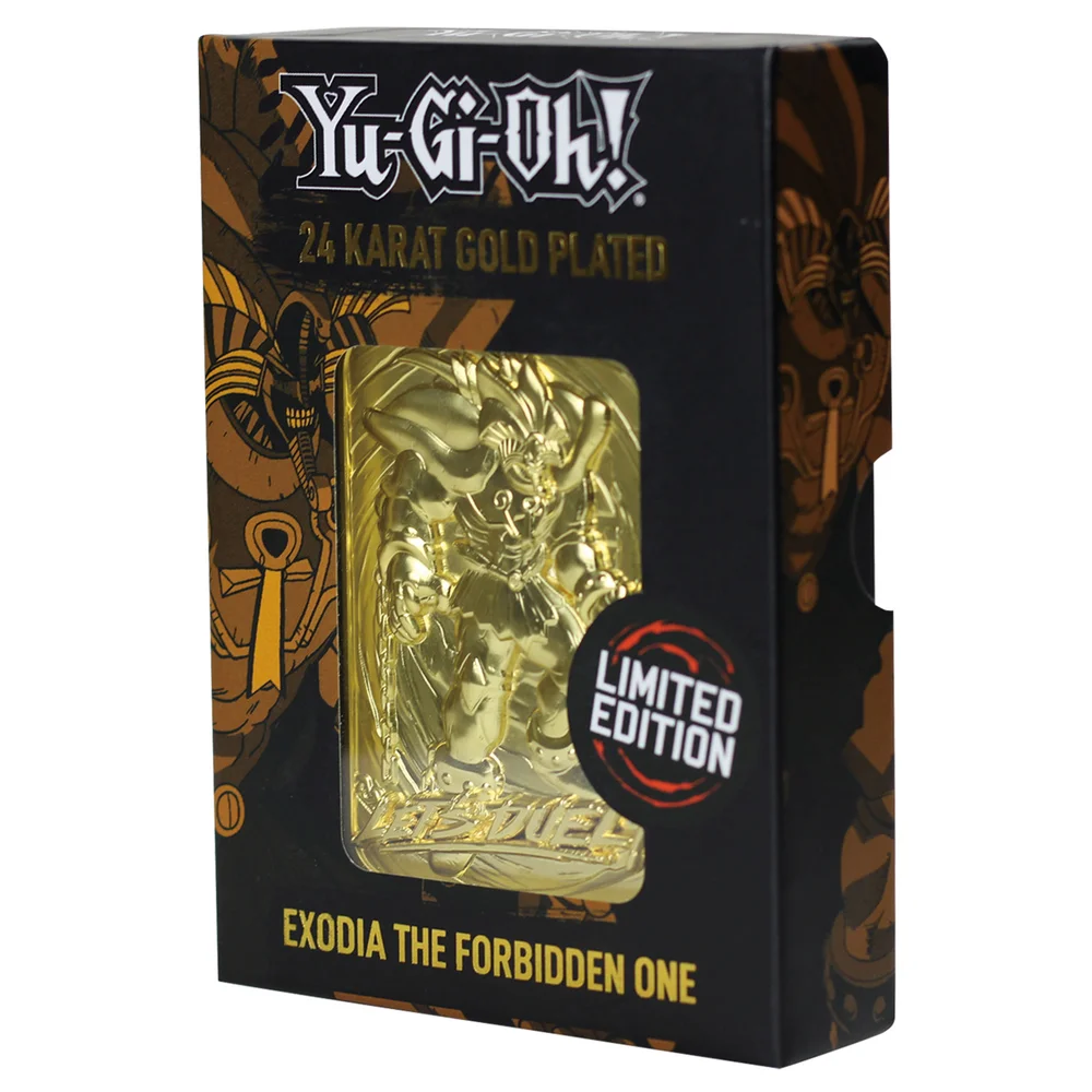 Fanattik Yu-Gi-Oh! Exodia L'Interdit Carte Métallique à Collectionner Plaqué Or 24K Edition Limitée Image 1