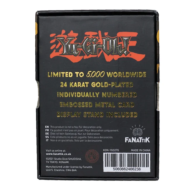 Plaqué or 24K Yu-Gi-Oh ! Carte Kuriboh
