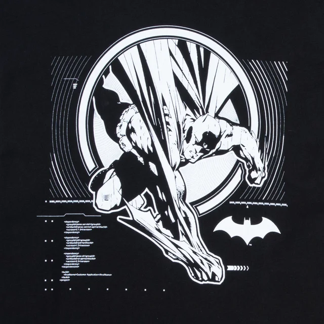 Batman Action Unisex Long Sleeve T-Shirt - Black