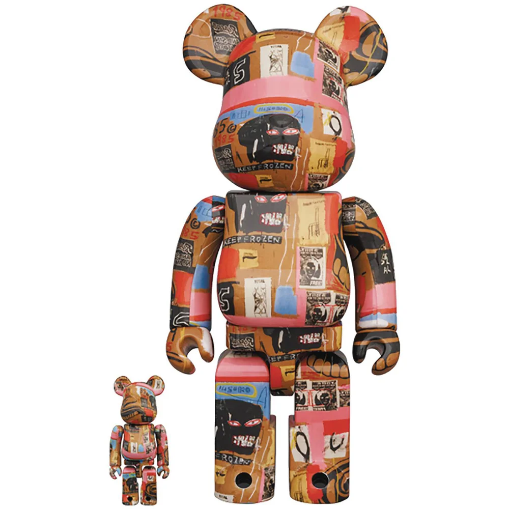 Medicom Andy Warhol X Basquiat 2 100% X 400% Be@rbrick 2 Pack Image 1