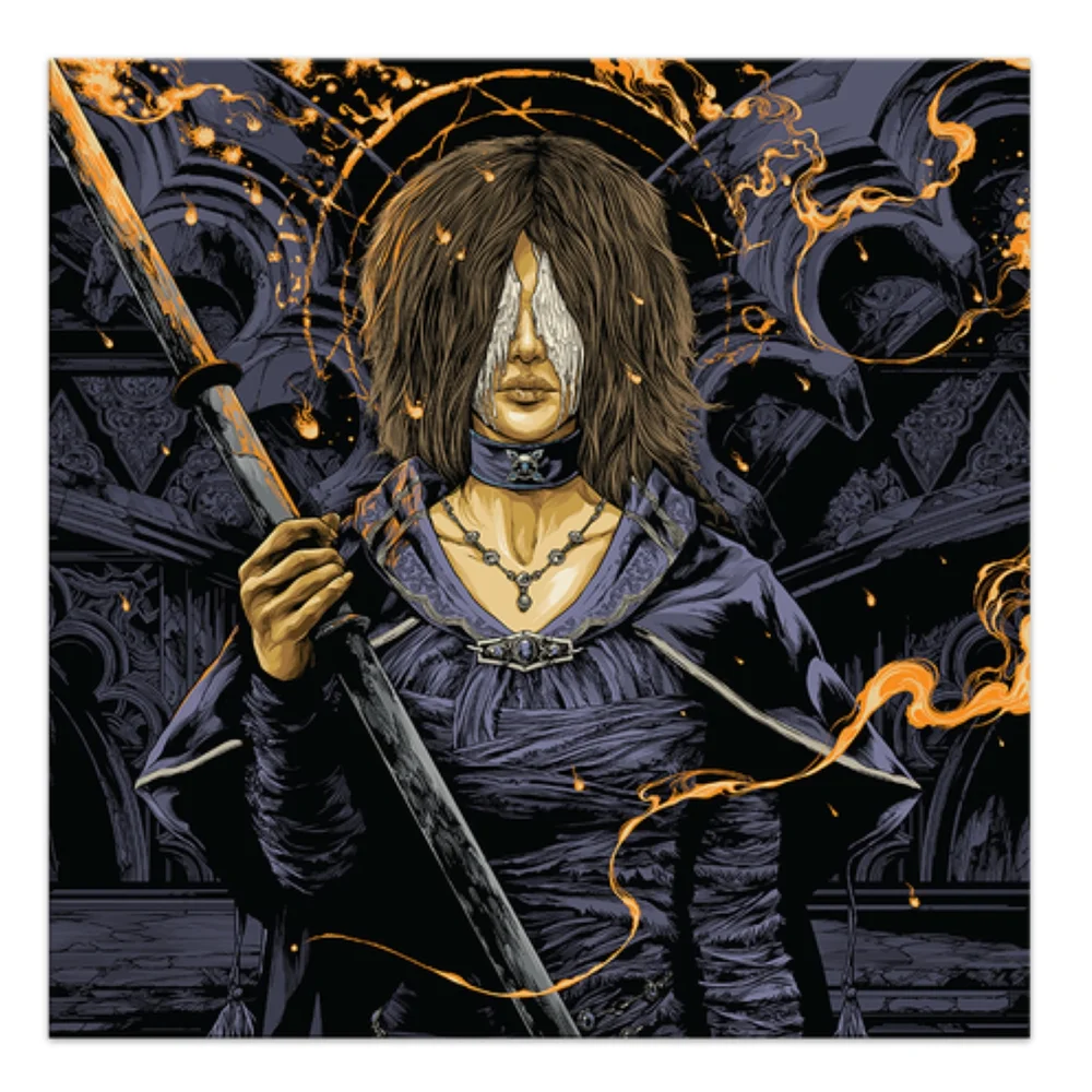 Demon's Souls (Original Soundtrack) Vinyl 2LP (Blue & Black Swirl) Image 1